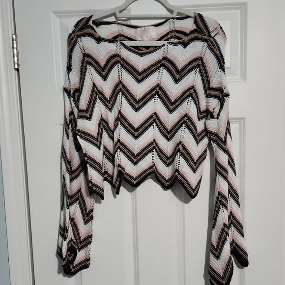 Francesca's Collections Sweaters - Audrey Parks Chevron Knit Sweater